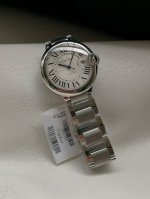 V6 Premium: Cartier Blue Balloon Series W69012Z4 Watch Stainless Steel - Silver-