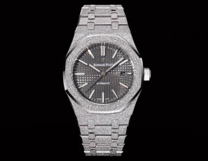 White-Gold Omf Premium Ap Royal Oak 37Mm Frost Gold Version, "King of Steel" Au