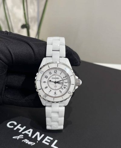 Shipping real shot WYSIWYG ~ Chanel J12 33Mm38Mm Silver Digital Silver Needle Qu