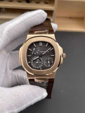 Ppf Nautilus 5712 Rose Gold Black Brown Dial 40mm240 Machine DDD - Click Image to Close