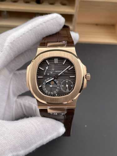 Ppf Nautilus 5712 Rose Gold Black Brown Dial 40mm240 Machine DDD