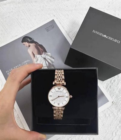 Emporio Armani Starry Sky Series Watch, Quartz Movement, Stainless Steel Strap,