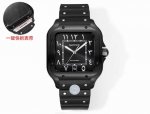 Thb New Cartier Santos Middle East Edition Leather Strap Original Mold. The late