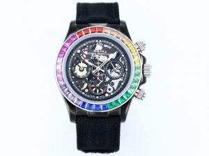 Rolex Daytona Skeleton Series 316L stainless steel case size 43mm, mineral-coate