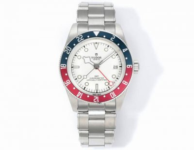 White-gold 2080 V2 upgraded version, Tudor Biwan series Greenwich watch. The Gre