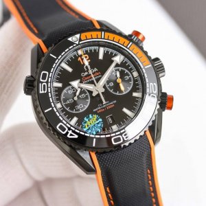 leather belt, steel belt Omega Seamaster Universe 600m Men's Chronograph 45.5mm