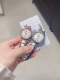 White diamond gold diamond latest Longines women's watch imported quartz movemen