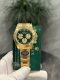 Exclusive Real Shot Rolex Cosmograph Daytona Series Gold Green Model 126508-0008