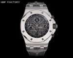 Gold, white and black are the same price, steel band +100. Hbf Factory Audemars