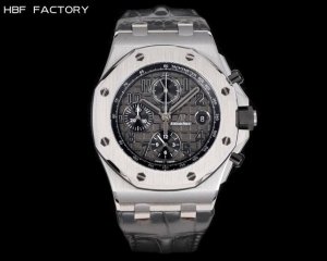 Gold, white and black are the same price, steel band +100. Hbf Factory Audemars