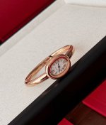 A truly special creation! Cartier's "Baytub" gold bracelet watch! Designed in 19