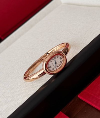 A truly special creation! Cartier's "Baytub" gold bracelet watch! Designed in 19