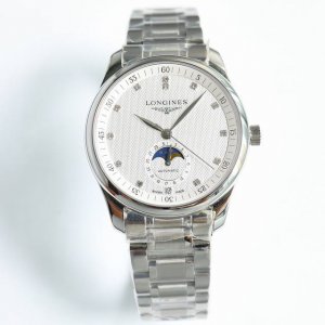 Longines Master Moon Phase Series Case Made Of 316L Stainless Steel, Flawless An