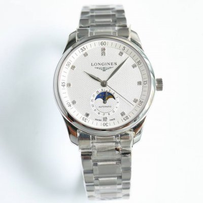 Longines Master Moon Phase Series Case Made Of 316L Stainless Steel, Flawless An