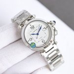 White case, gold case 1240, steel band 50, diamonds 50 Women's Watch Recommenda