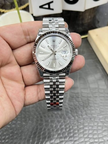Vs Rolex Datejust Series 41Mm Silver Datejust Dandong Automatic Mechanical