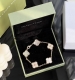 Van Cleef & Arpels Vca Four-Leaf Clover White Mother-Of-Pearl Single Flower Full