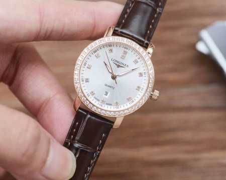 Platinum steel bracelet + 20mm ceramic 40mm Latest Longines women's watch, origi - Click Image to Close