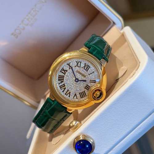 white case and gold case 390 Ballon Bleu De Cartier Cartier blue balloon watch