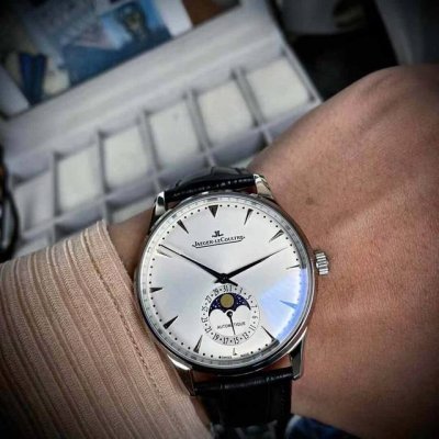 Jaeger-LeCoultre Jl Moon Phase Master series, classic moon phase dial, full of r
