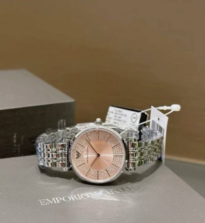 Emporio Armani Starry Sky Series Watch, Quartz Movement, Stainless Steel Strap,