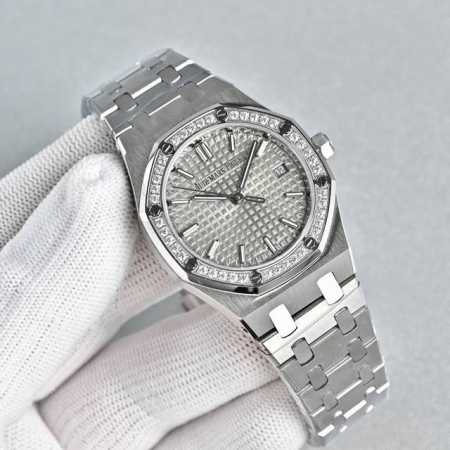 Stainless Steel with Rose Gold Latest Women's Audemars Piguet Royal Oak Series - Click Image to Close