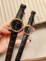 Platinum Longines Couple's Watch, Original Imported Quartz Movement, 316L Stainl