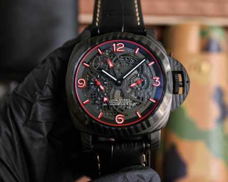 Panerai curved coated glass 44mm*16mm camouflage rubber strap with original pin - Click Image to Close