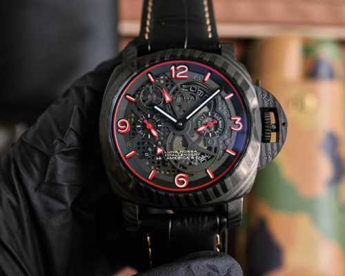 Panerai curved coated glass 44mm*16mm camouflage rubber strap with original pin