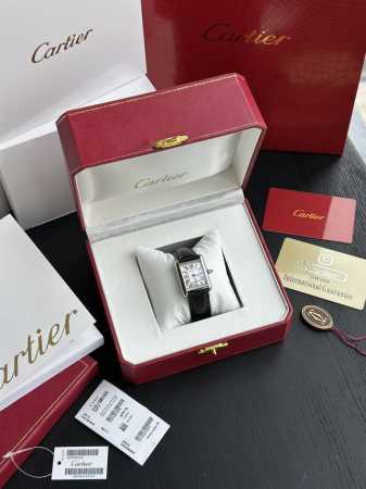 This Tankmust Series Watch Features The Brand's Iconic Square Case, Silver-Plate - Click Image to Close