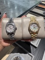 White gold Rolex Datejust series classic women's solid steel strap - original bu