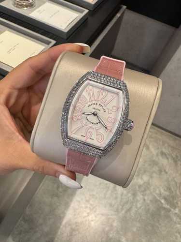 franker Muller_Franck Muller V32 Barrel Series Luxury Inlaid Diamond Classic