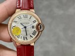Af New arrival Cartier Blue Balloon popular 33mm series. 18K rose gold original
