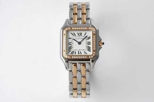 The latest upgraded version, medium size 27X37Mm, features the Cartier Panth
