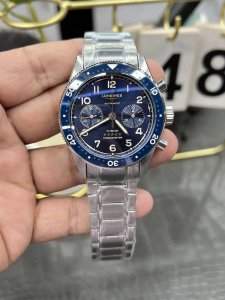 Tw Longines Pioneer five-hand series 42mm blue dial equipped with Shanghai 7750