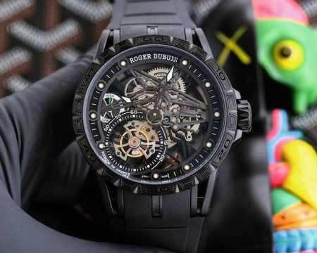 White case Black Rose 740 Roger automatic winding movement, case: 46mm, Sapphire - Click Image to Close