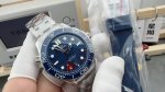 Vs Omega Seamaster, V4 version blue face 8800 all-in-one machine shipped real sh