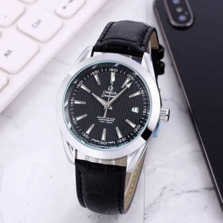 Genuine Leather Strap With Ten Butterfly Clasps: White, Gold Accents, All Black: - Click Image to Close