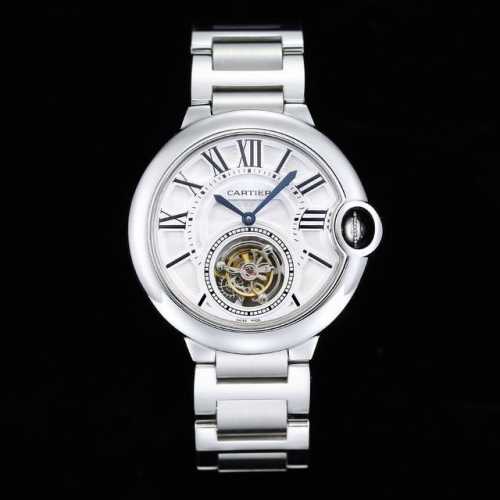 Uf The latest version of the 2025 Cartier 42 Tourbillon Blue Balloon men's watch