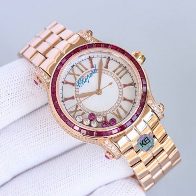 Actual photos of the Happy Diamond 36mm full diamond case and steel band. The la