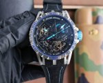 Roger automatic movement, case: 46mm, Sapphire Crystal Carbon titanium alloy, bl