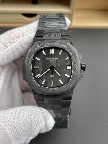 Diw Full Carbon Fiber Nautilus 5711 Black 40Mm 9015 Machine 50G