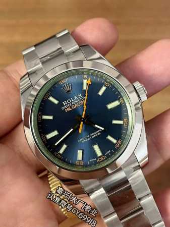 Rolex Lightning Sync with green material glass, custom integrated movement, ori - Click Image to Close