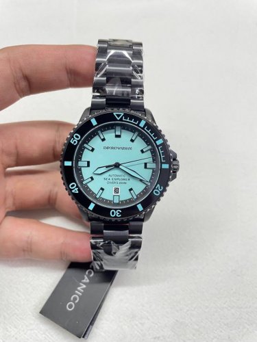 Night Stalker Deep Sea Boundless Ar60084 Armani 42.5mm all-black mechanical divi