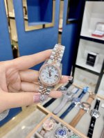 Seiko version Lv necklace bracelet rose gold full diamond four-leaf clover flowe