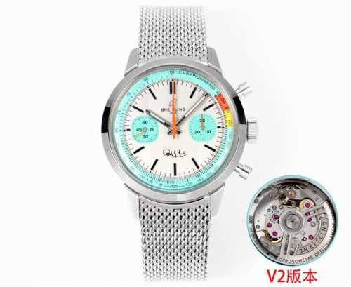 Bls New V2 Series Breitling B01 Automatic Mechanical Movement Chronograph Watch