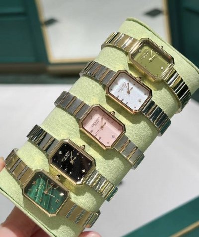 How to choose a Lolarose Sugar Cube watch? Look here! Multi-colored gemstone dia