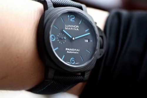 Limited Quantities Available. Panerai Luminor Series Carbon Fiber Watch - 44Mm M