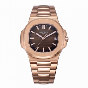 This is the top-of-the-line Patek Philippe Nautilus, a replica of the iconic Pa