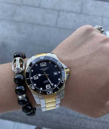 Longines Gold Conquest Mechanical Automatic Diving Men's Watch 41mm Large Dial M - Click Image to Close